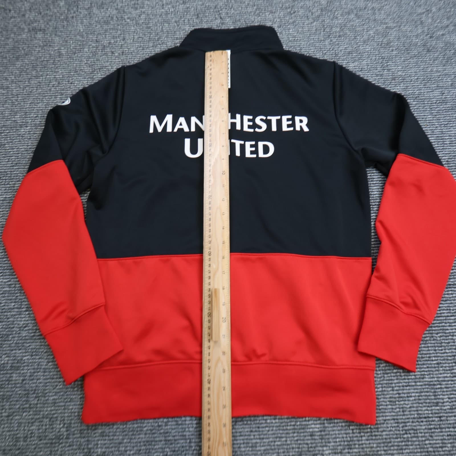 Manchester United Tracksuit Medium Black Training Jacket Top Nike 2009 2010 AIG photo 12