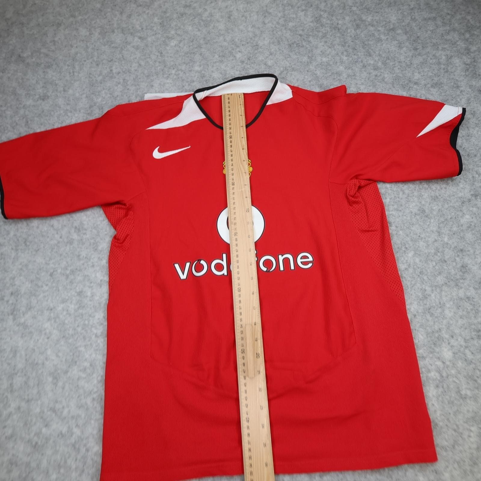 Vintage Manchester United Shirt Mens Large Red Home 2004 2006 Nike Jersey Saha 9 photo 18