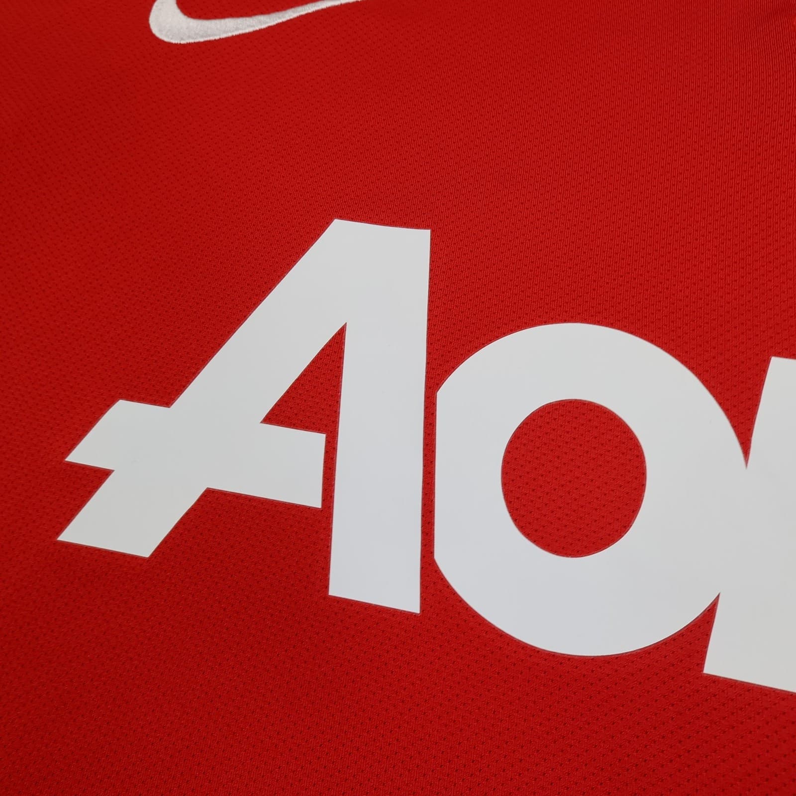 Manchester United Shirt Mens Medium Red Home 2011 2012 Football Nike Moore 8 photo 4