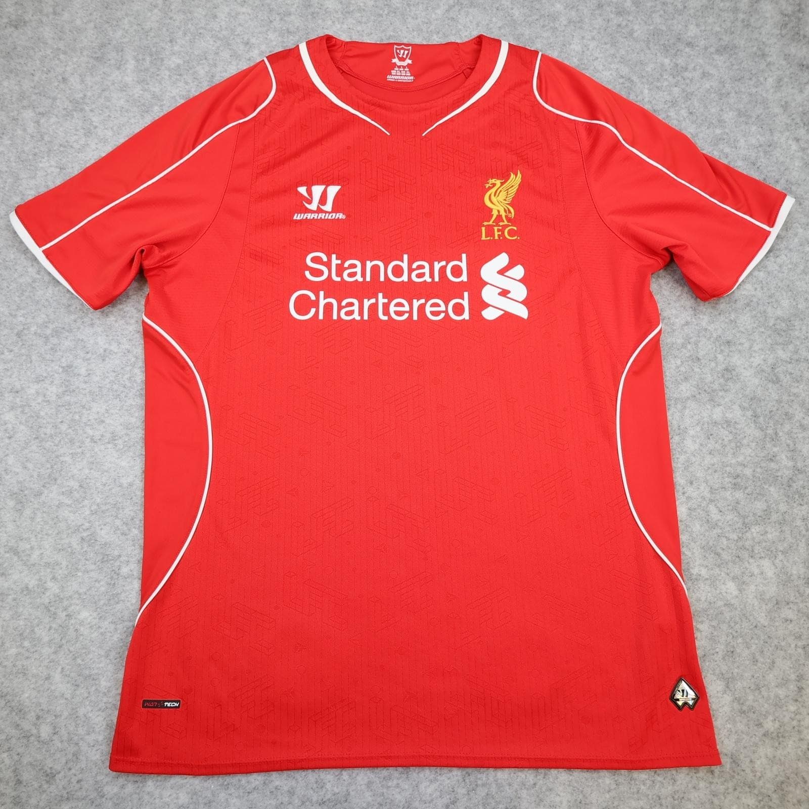 Liverpool Shirt Mens Large Red Home 2013 2014 EPL Football Warrior Gerrard 8 photo 2