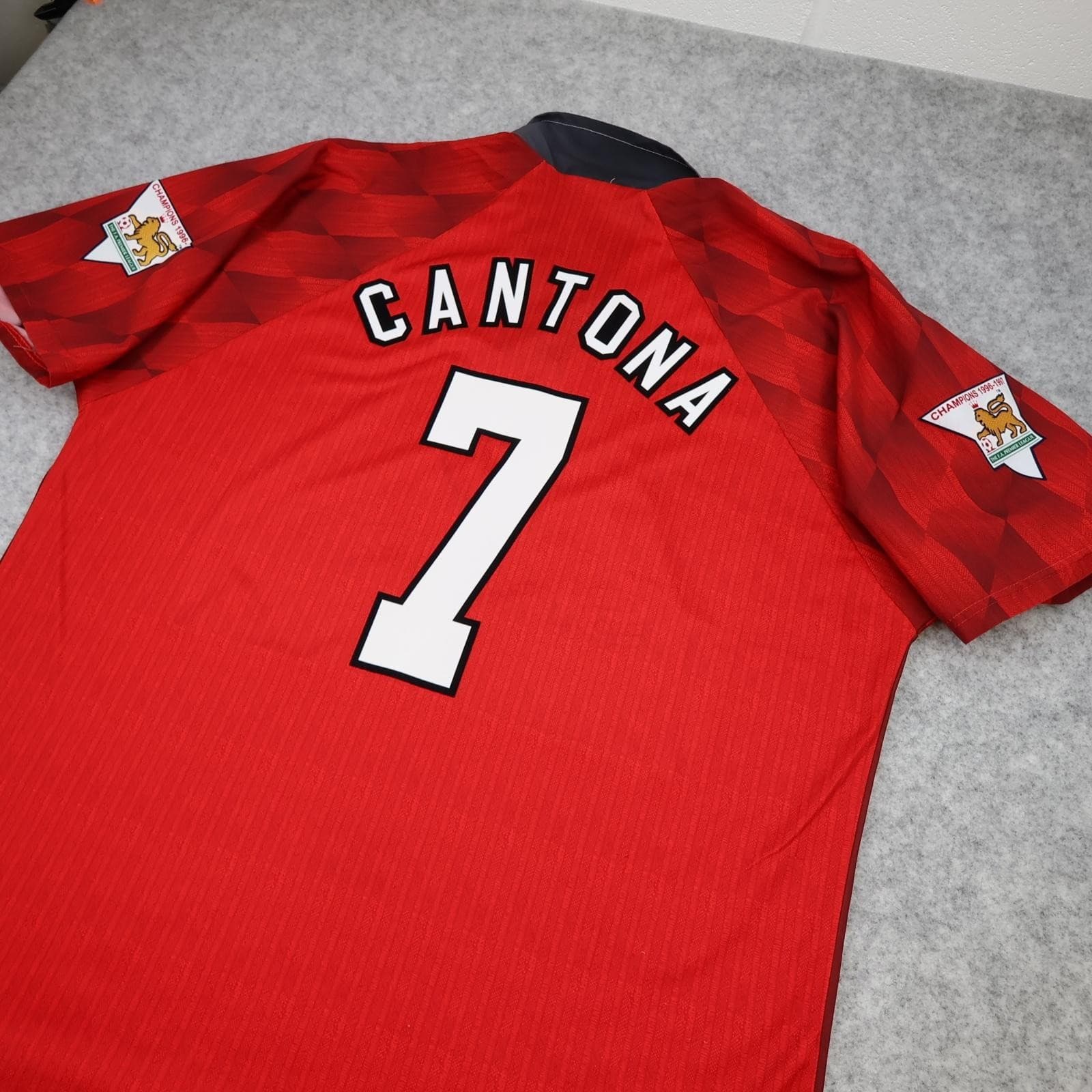 Vintage Manchester United Shirt Mens XL Red Home 1996 98 Umbro Cantona 7 Jersey photo 9