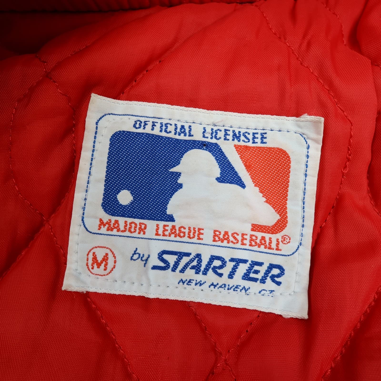 Vintage Cleveland Indians Varsity Jacket Medium Satin 1980s Starter Baseball photo 7