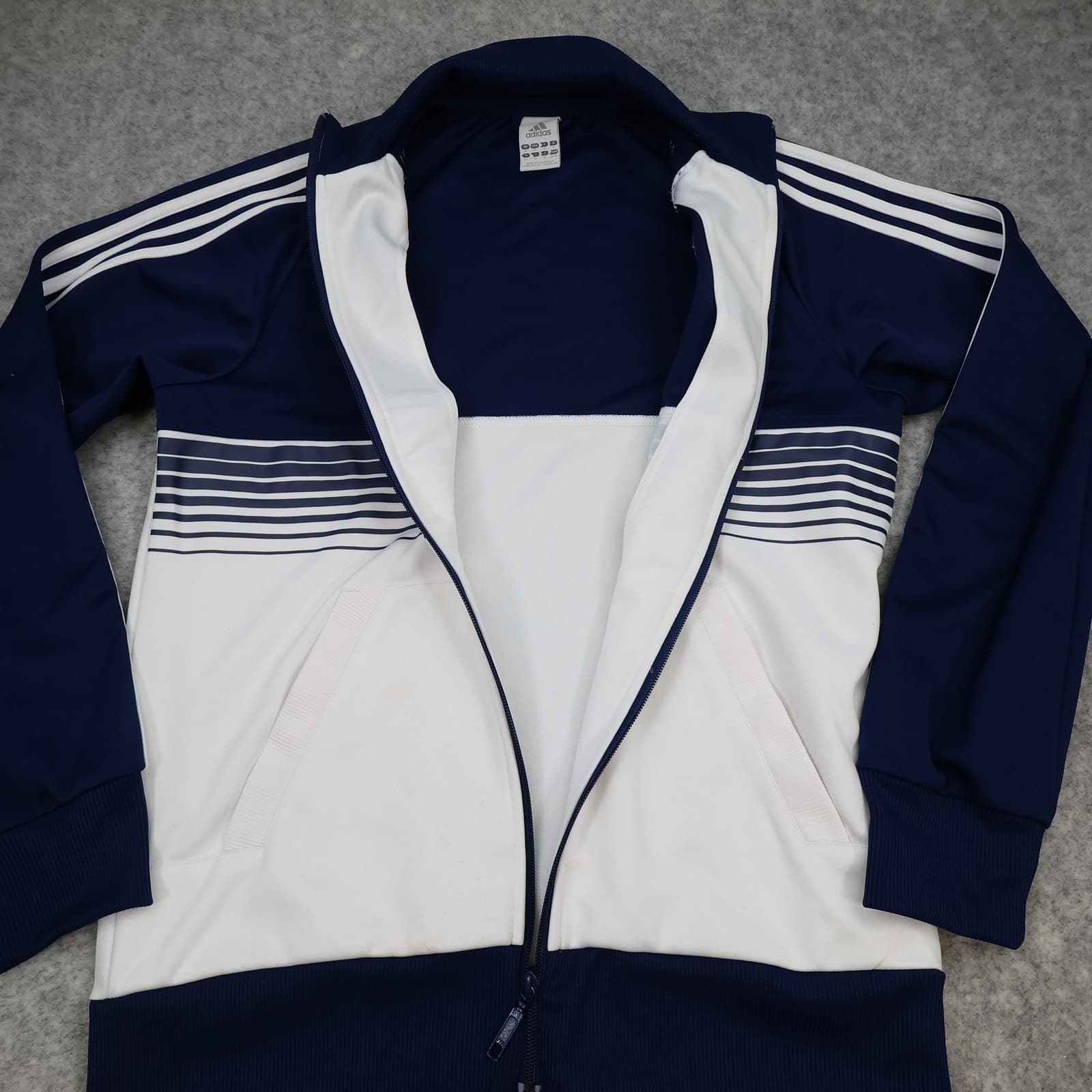 Chelsea Tracksuit Jacket Mens Medium Navy White Track 2011 2012 Anthem Soccer photo 7