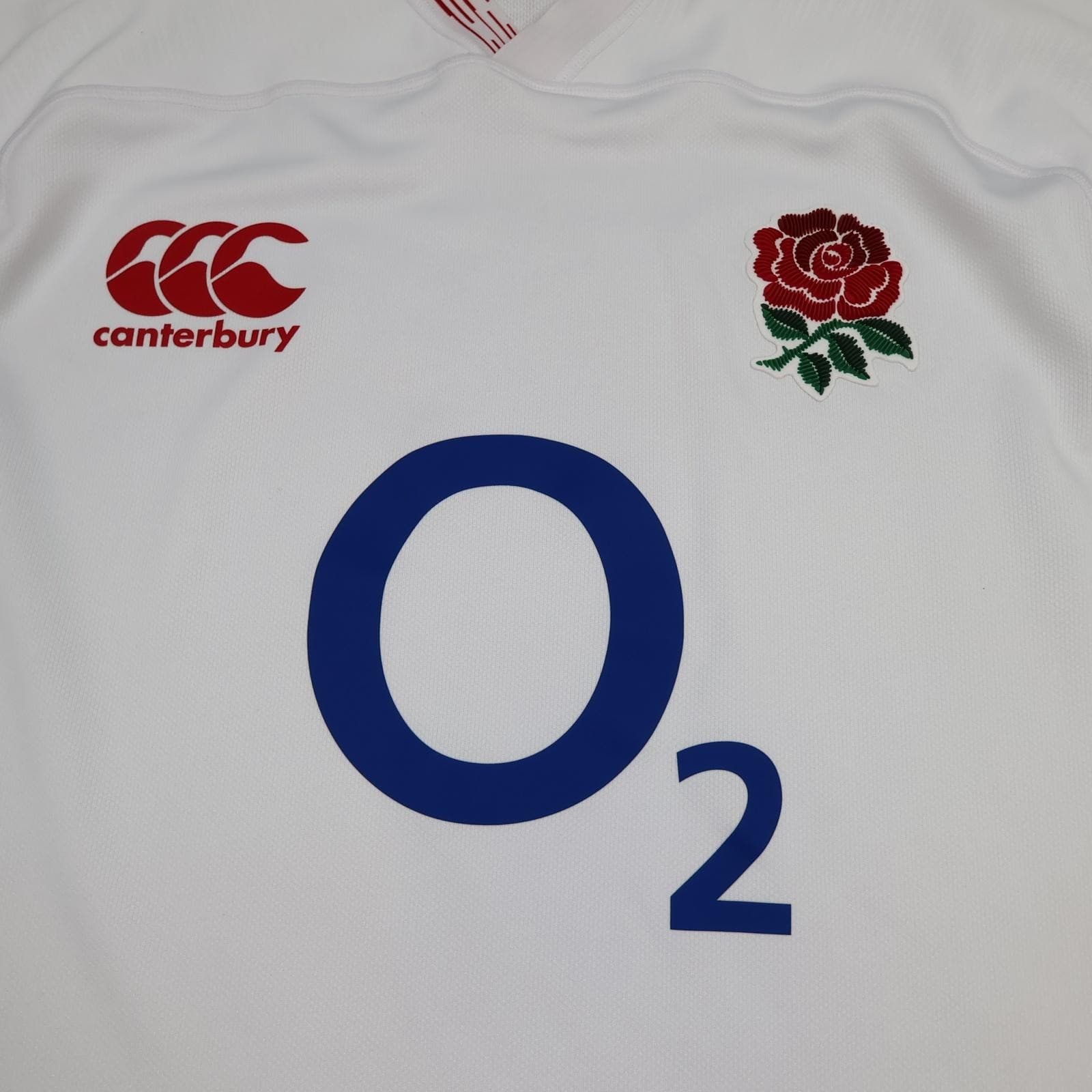 England Rugby Shirt Mens Large White Rugby Union Canterbury 2019 Vapodri Jersey photo 3