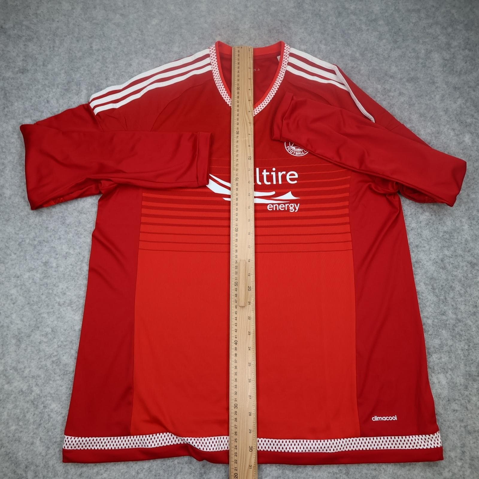 Aberdeen FC Shirt Mens XL Red Home 2015 2016 Football Adidas Soccer Jersey photo 13