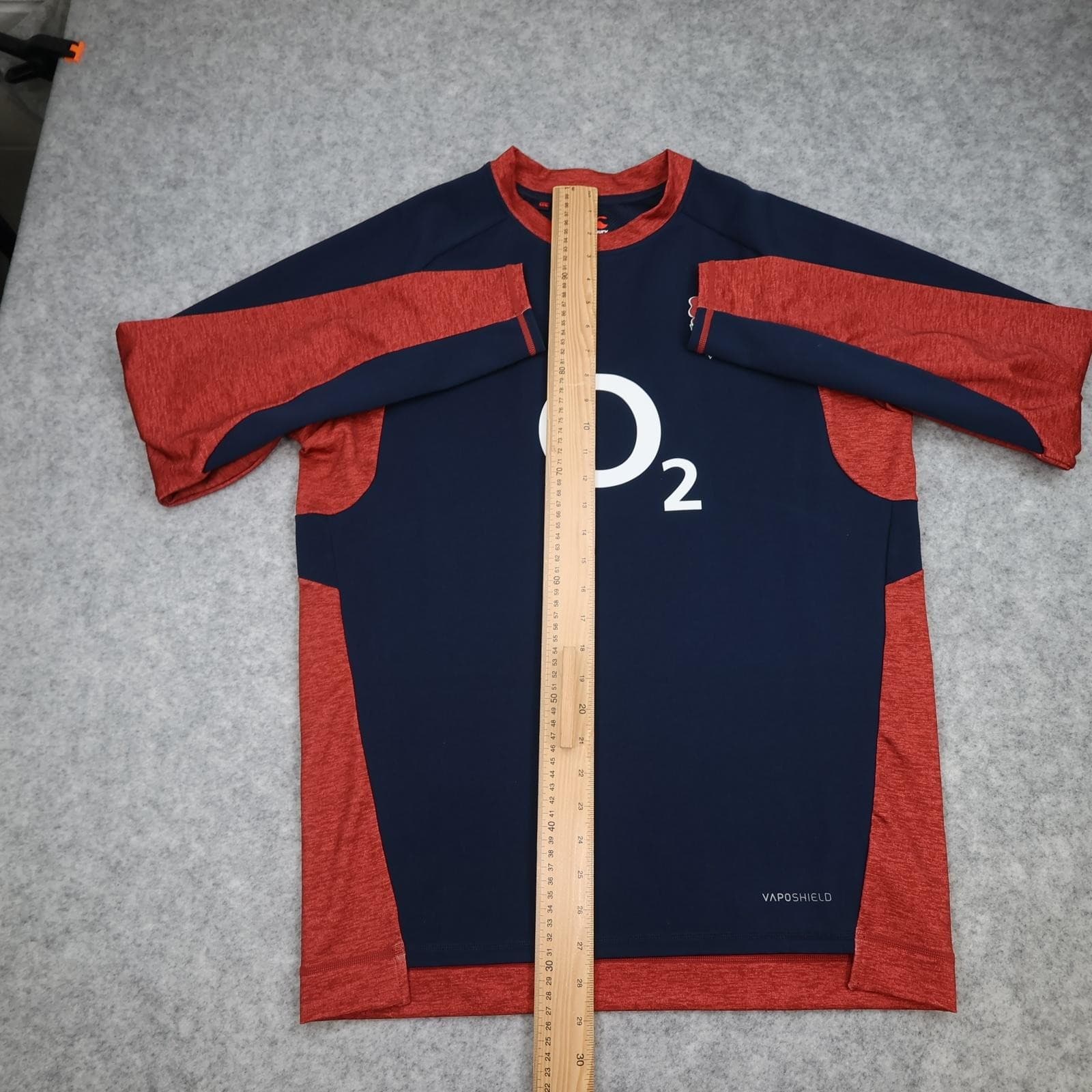 England Rugby Training Shirt Mens Large Navy Red Canterbury O2 Vaposhield Jersey photo 12