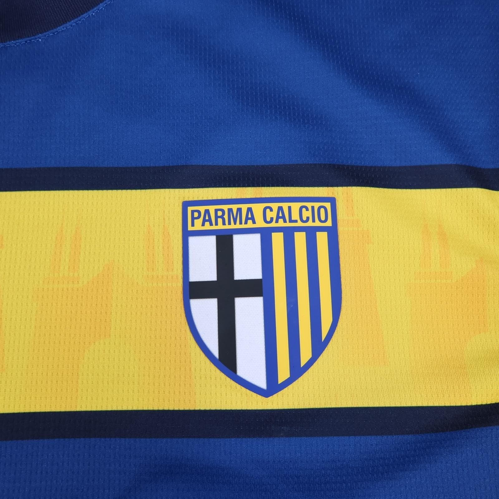 Parma Shirt Mens Large Yellow Blue Away 2024 2025 Puma Prometeon DryCELL Jersey photo 3