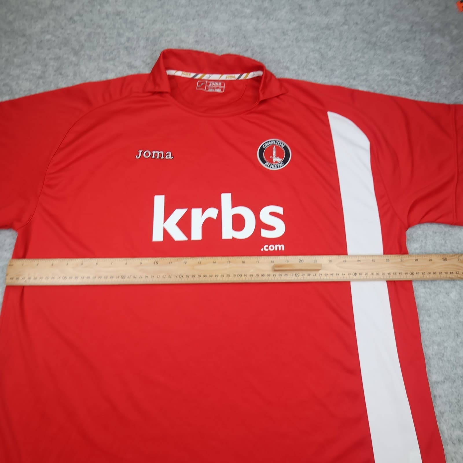 Charlton Athletic Shirt 4XL Red Home Kit 2009 2010 Joma Soccer Jersey XXXXL photo 11