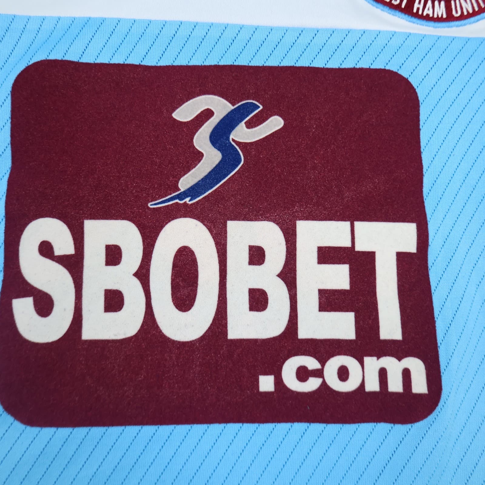 West Ham Shirt Medium Blue 2008 2009 Umbro Away Shirt Jersey Long Sleeve photo 6