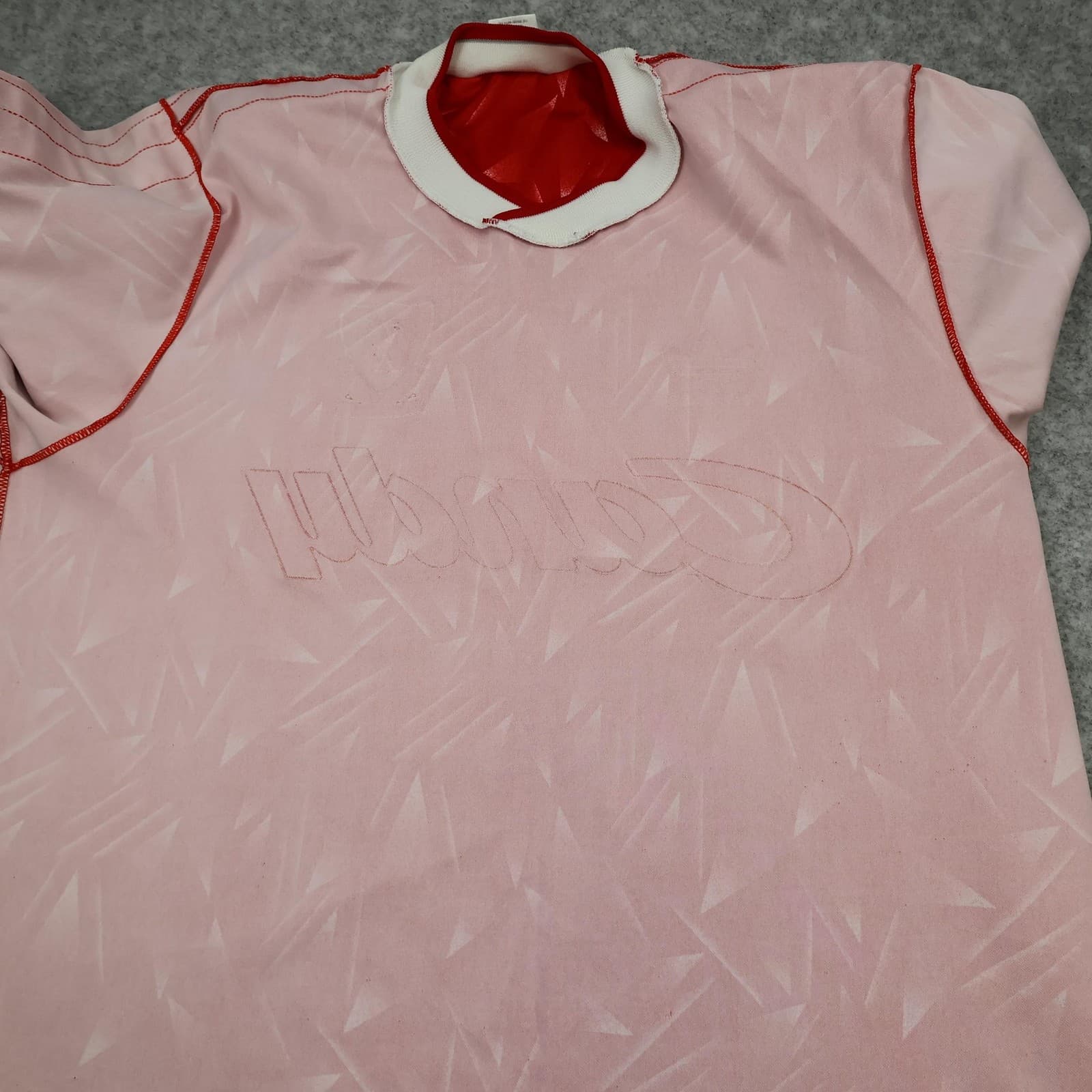 Liverpool Vintage Shirt Mens Large Red Home 1989 1991 Adidas Candy Soccer Jersey photo 14