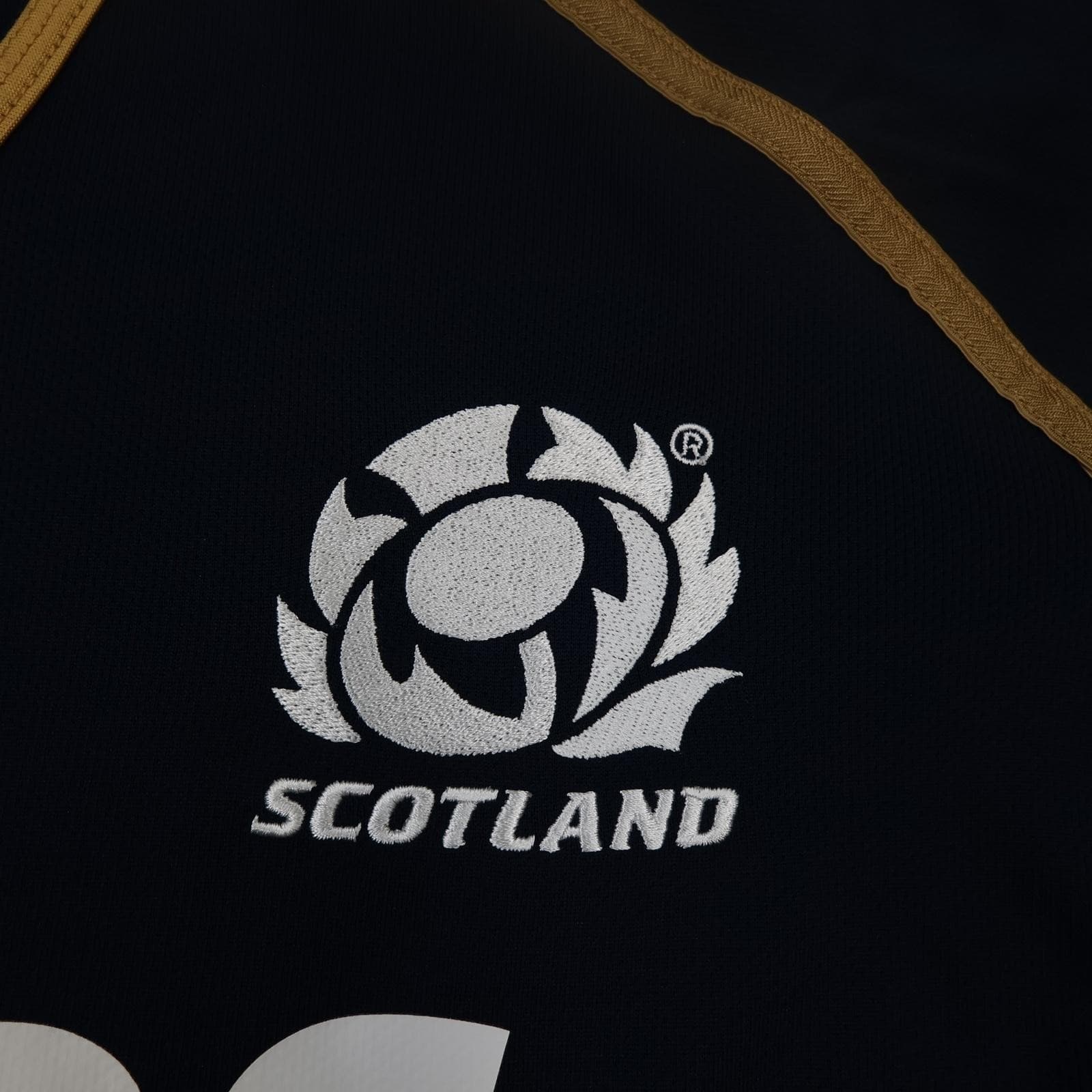 Scotland Rugby Shirt Mens 2XL Navy Home Rugby Union Canterbury Jersey 2011 2012 photo 4