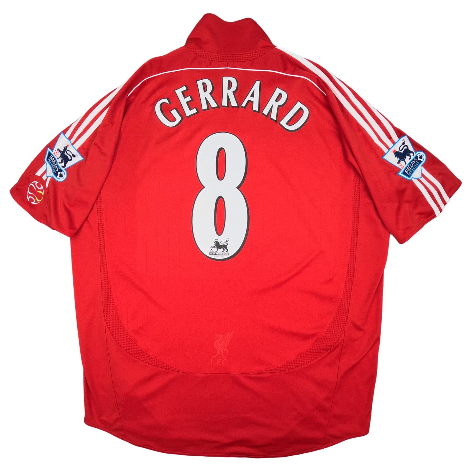 Liverpool Football Shirt Extra Large Red Home 2006 2008 adidas Steven Gerrard 8 photo 3