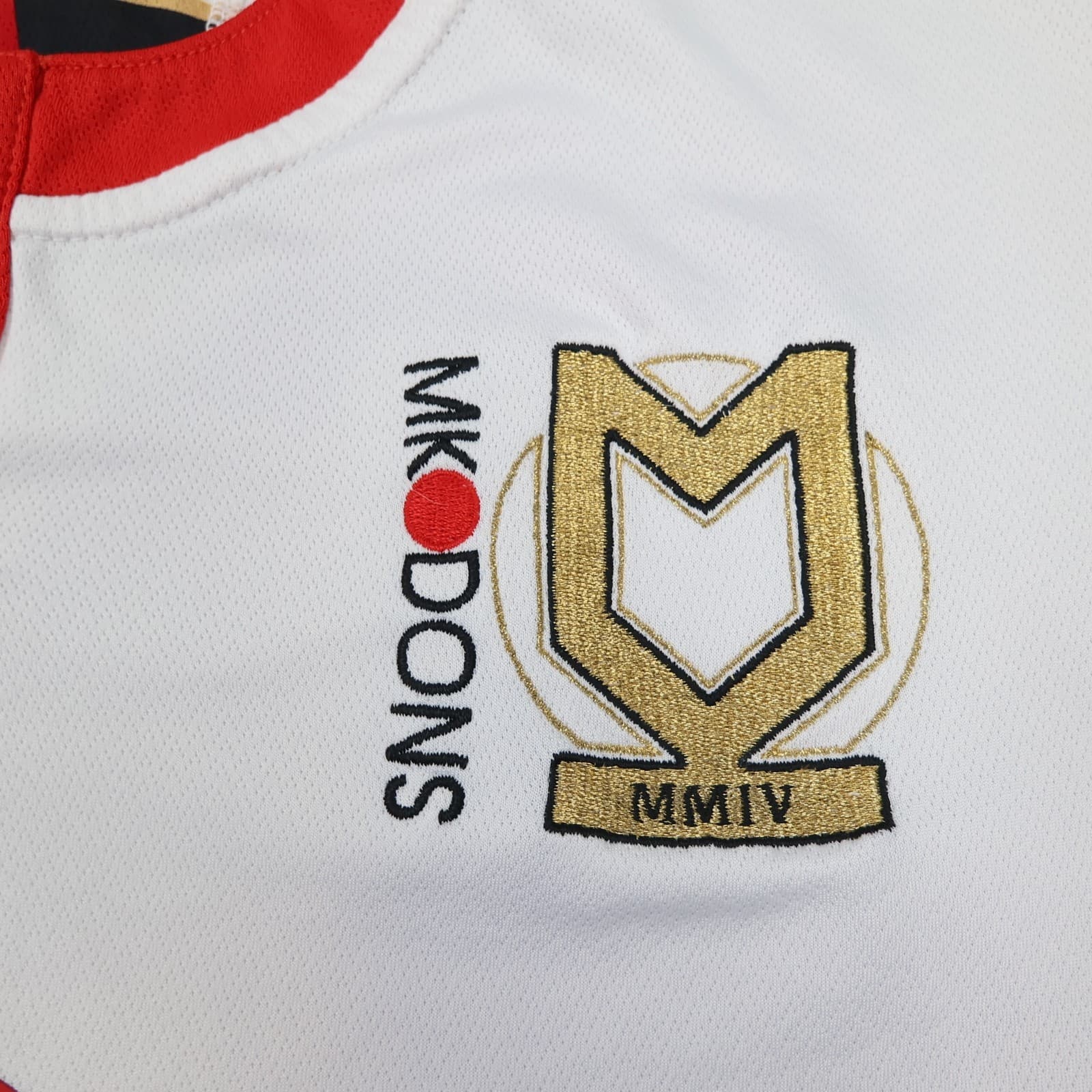 Mk Dons Shirt 2XL White 2017 2018 Errea Soccer Jersey Football Dons photo 5