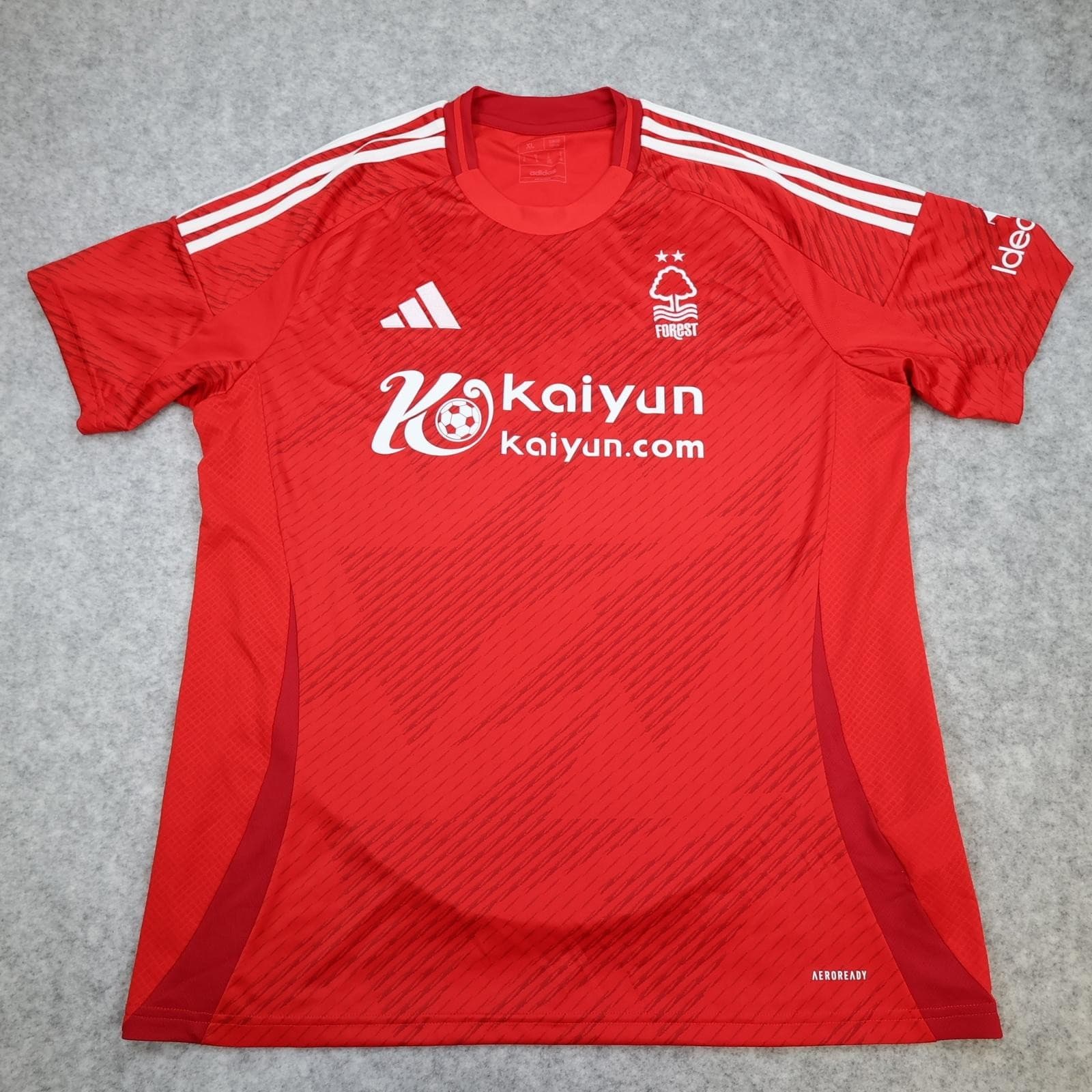 Nottingham Forest Shirt Mens XL Red Home 2024 2025 EPL Football Adidas Kaiyun