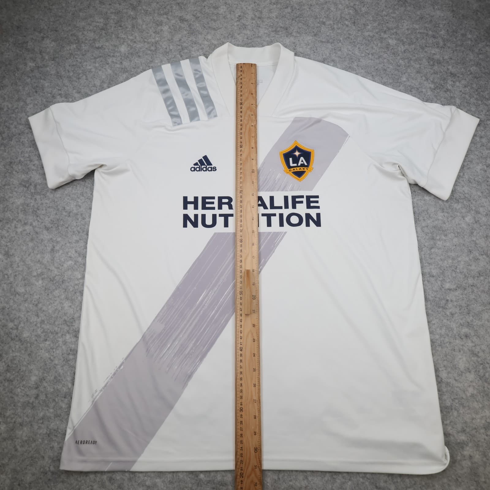 LA Galaxy Football Shirt 2XL White Home Kit 2020 2021 Adidas Jersey MLS XXL photo 11