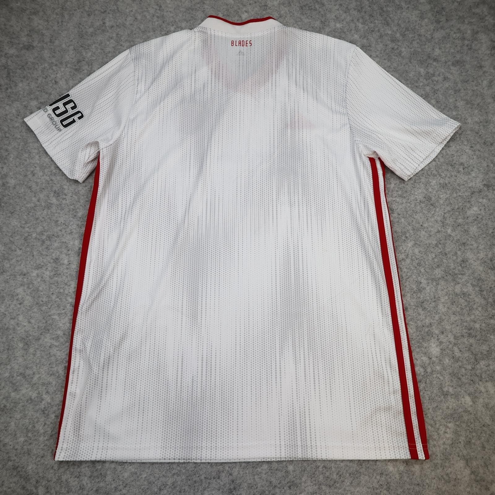 Sheffield United Shirt Mens Large White 2019 2020 Adidas Soccer Jersey USG photo 2