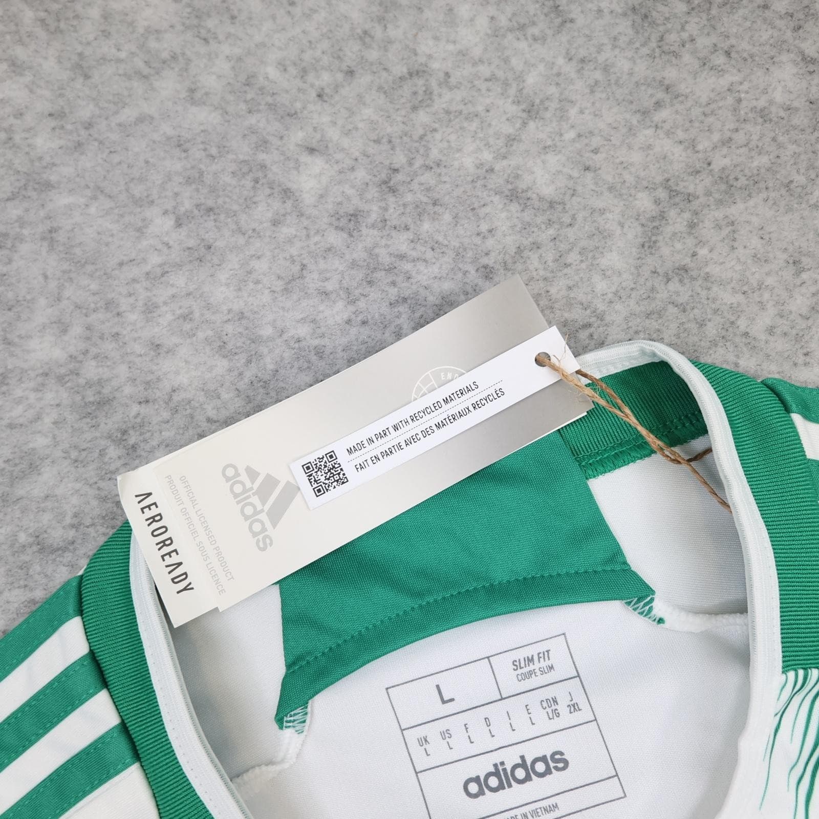 Algeria Home Shirt Mens Large White 2022 2023 Football Adidas AEROREADY Jersey photo 8
