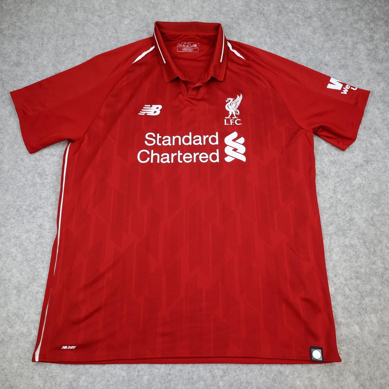 Liverpool Shirt Mens XL Red Home 2018 2019 Football New Balance Soccer Jersey