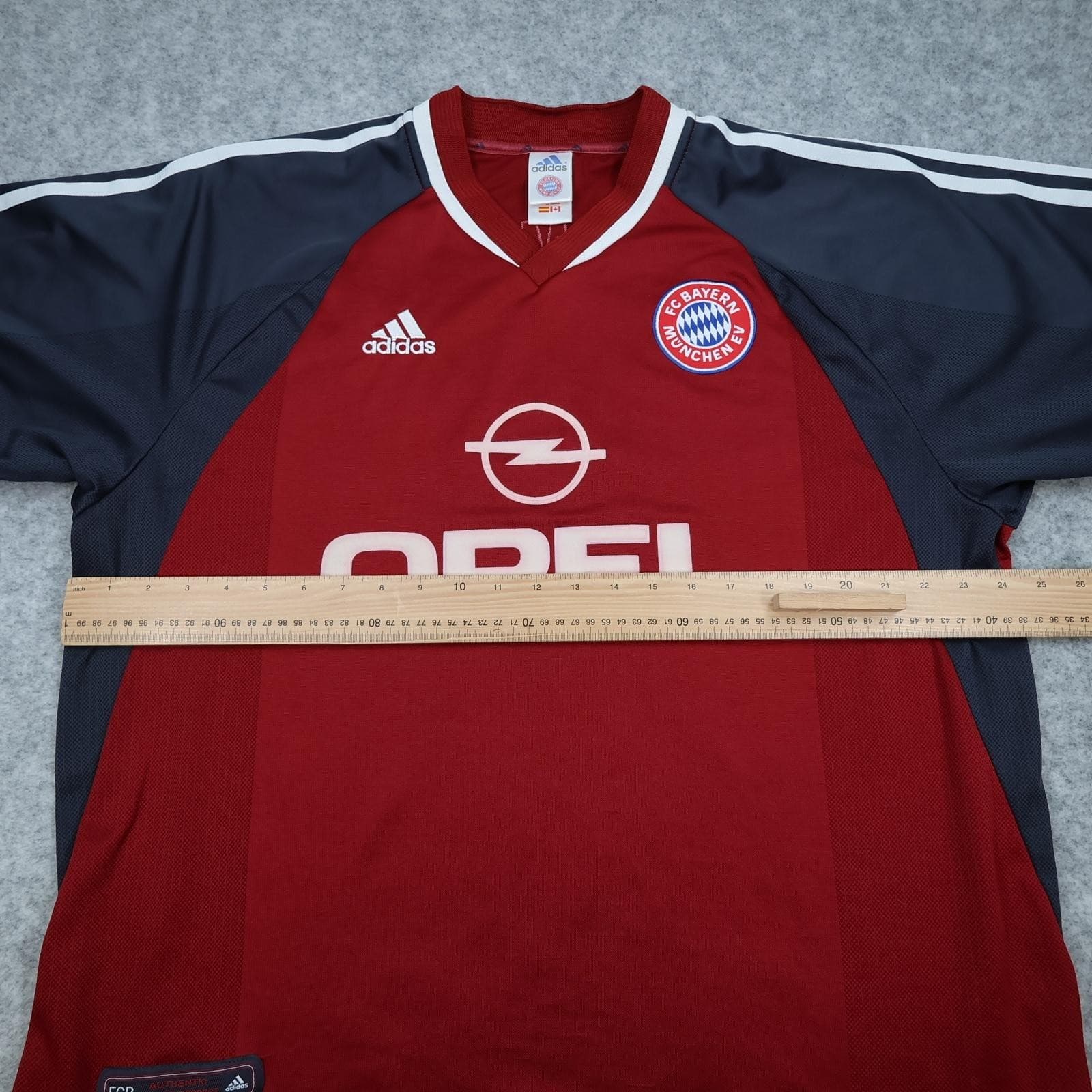 Vintage Bayern Munich Shirt Mens XL Red Home 2001 2002 Football Adidas Opel photo 12
