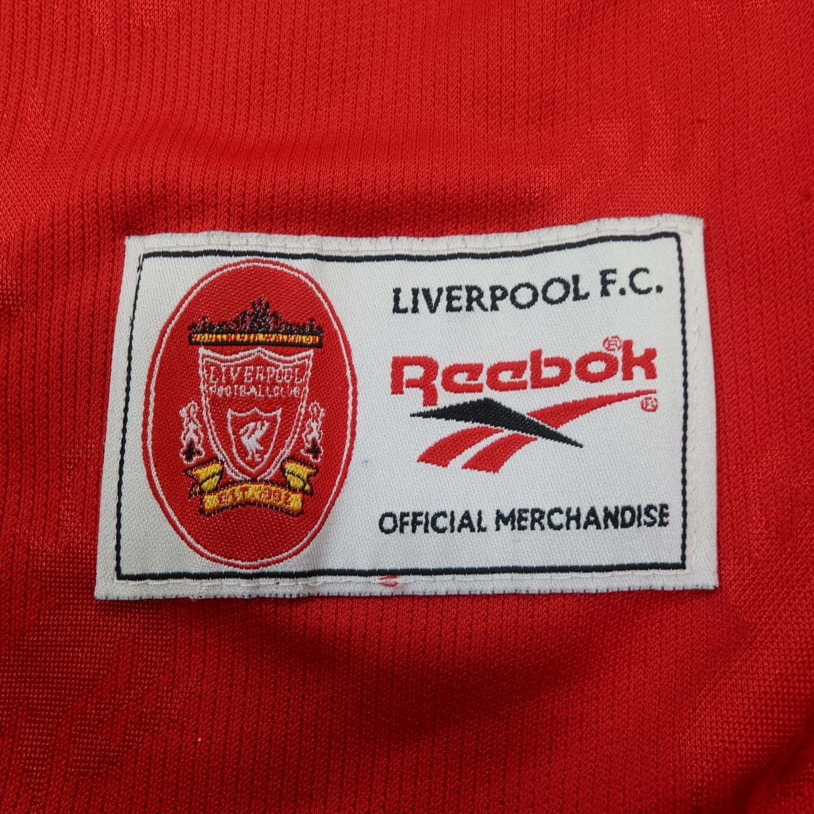 Vintage Liverpool Shirt Mens Medium Red Home 1996 1998 Football Reebok Carlsberg photo 8