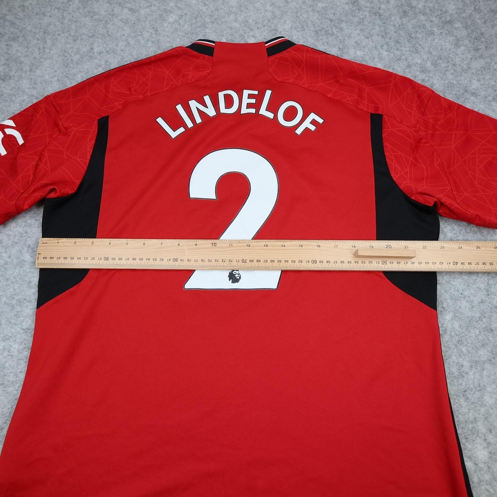 Manchester United Shirt Mens XL Red Home 2023 2024 Football Adidas Lindelof 2 photo 13