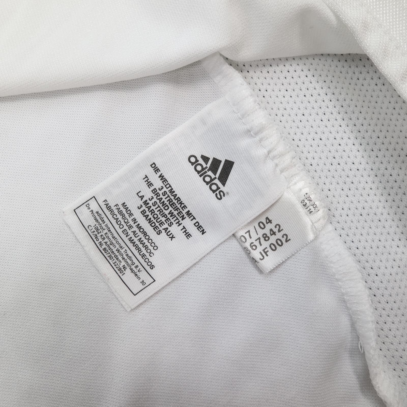 Vintage Real Madrid Shirt Mens Medium White 2004 2005 Football Adidas Zidane 5 photo 14