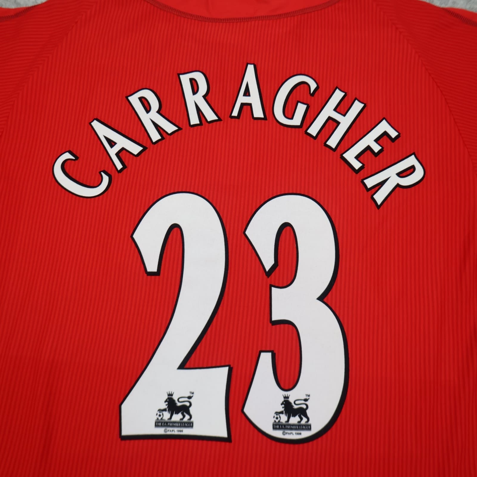 Vintage Liverpool Shirt XL Red Home Kit 2002 2004 Reebok Jersey 42/44 Carragher photo 3