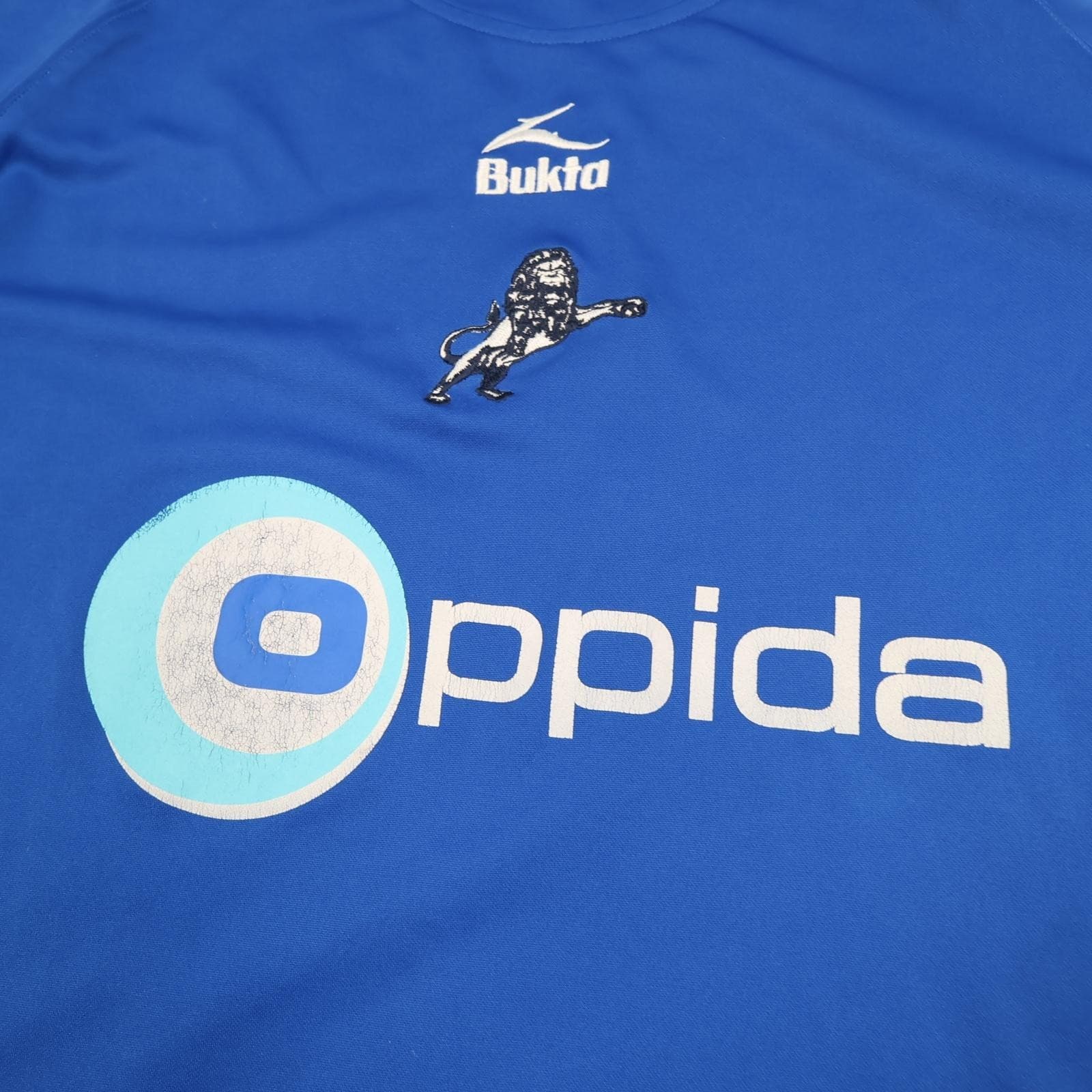 Millwall FC Shirt Mens Large Blue Home 2007 2008 Bukta Oppida Sponsor Jersey photo 3