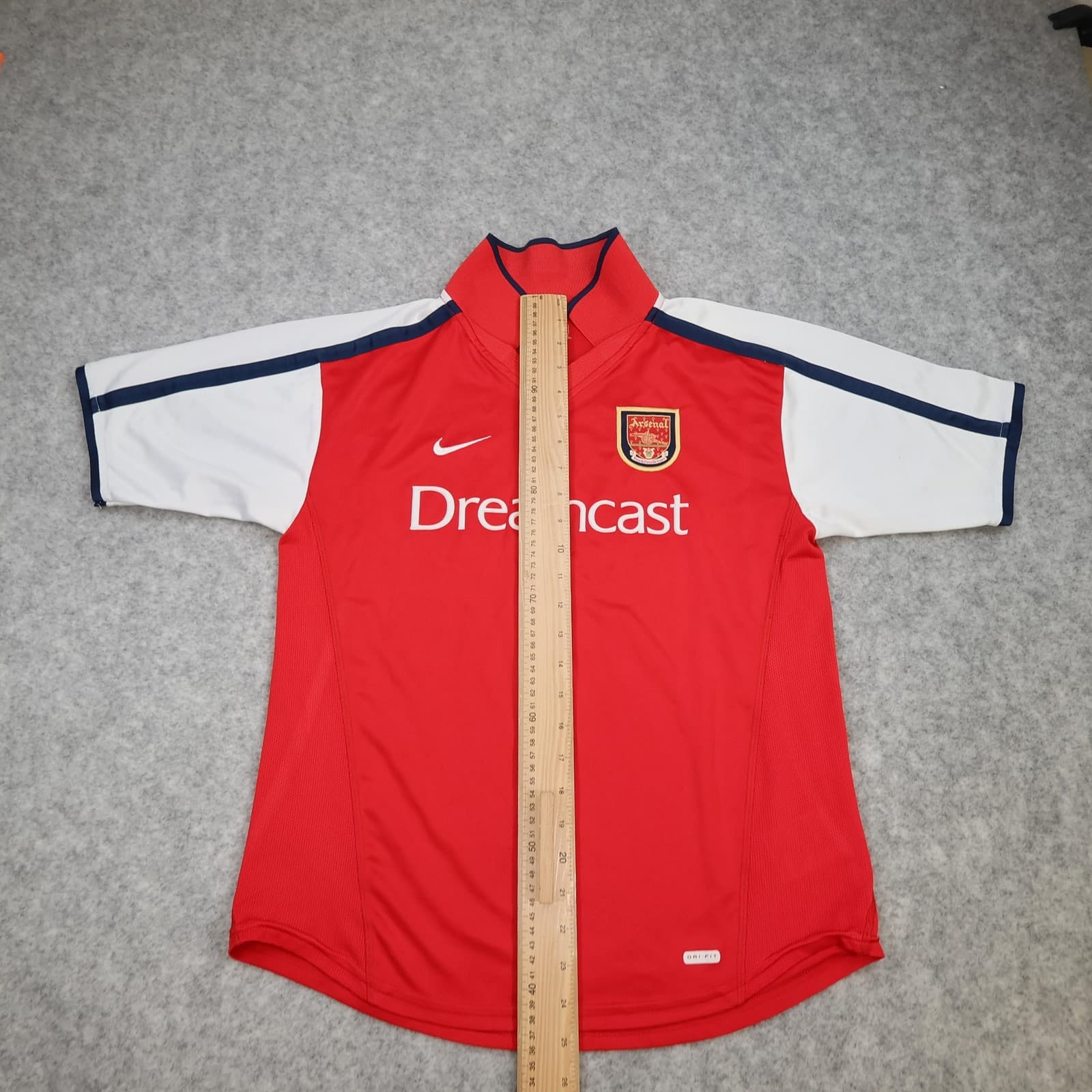 Vintage Arsenal Shirt Kids XL Red Home 2000 2002 Football Nike Dreamcast photo 12