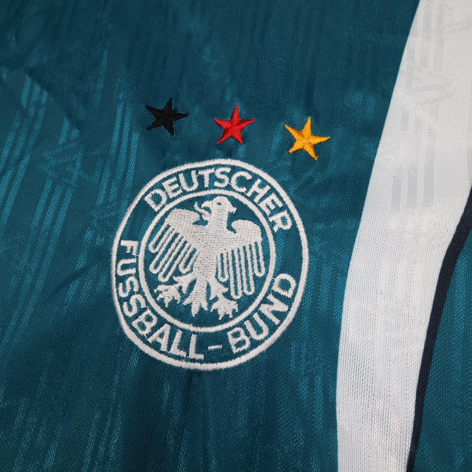 Vintage Germany Shirt Mens XXL Green 1996 1998 Football Adidas DFB Jersey photo 3