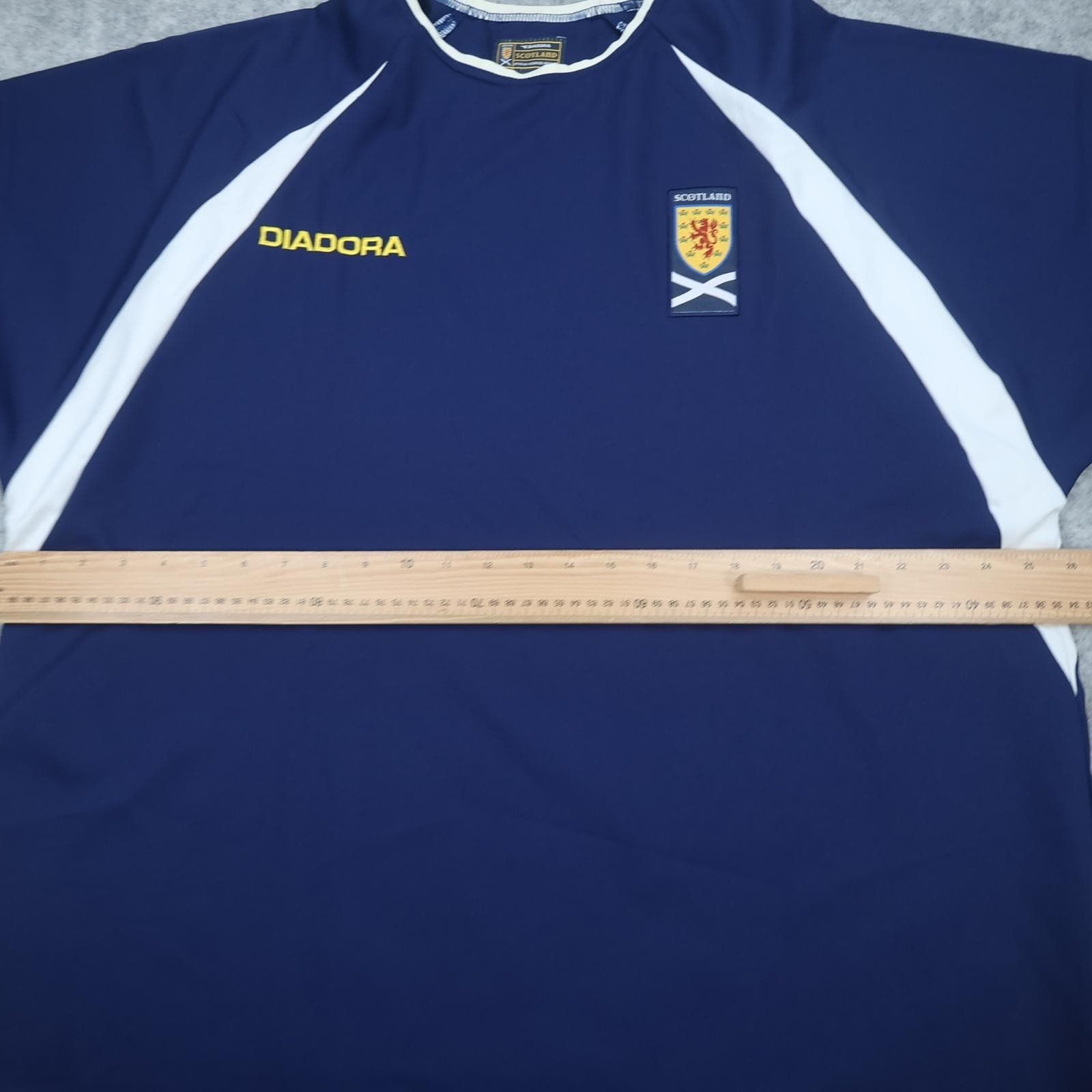 Vintage Scotland Shirt Mens 2XL Blue Short Sleeve 2003 2005 Diadora Jersey photo 7