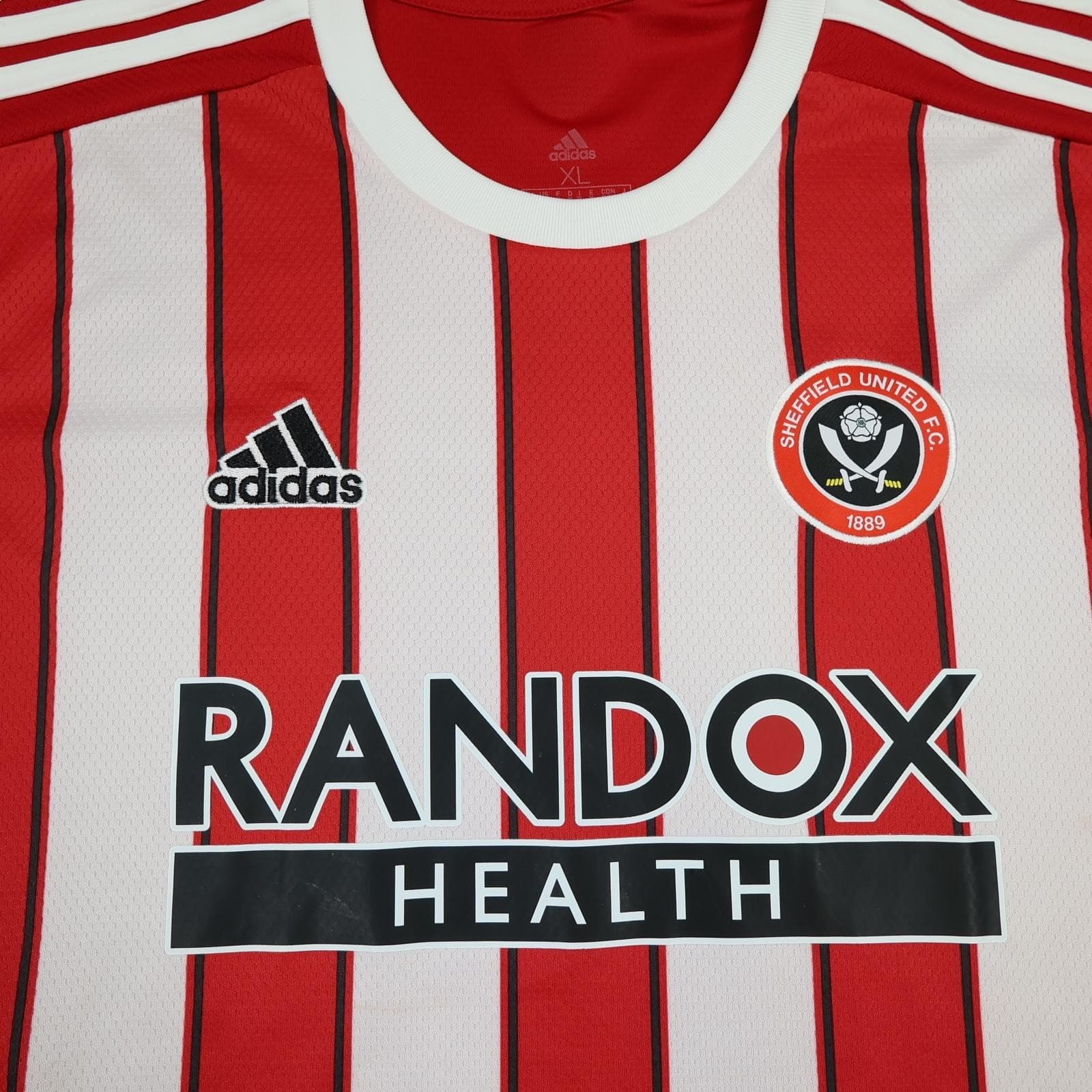 Sheffield United Shirt Mens XL Red Home 2021 2022 EFL Football Adidas Randox photo 3