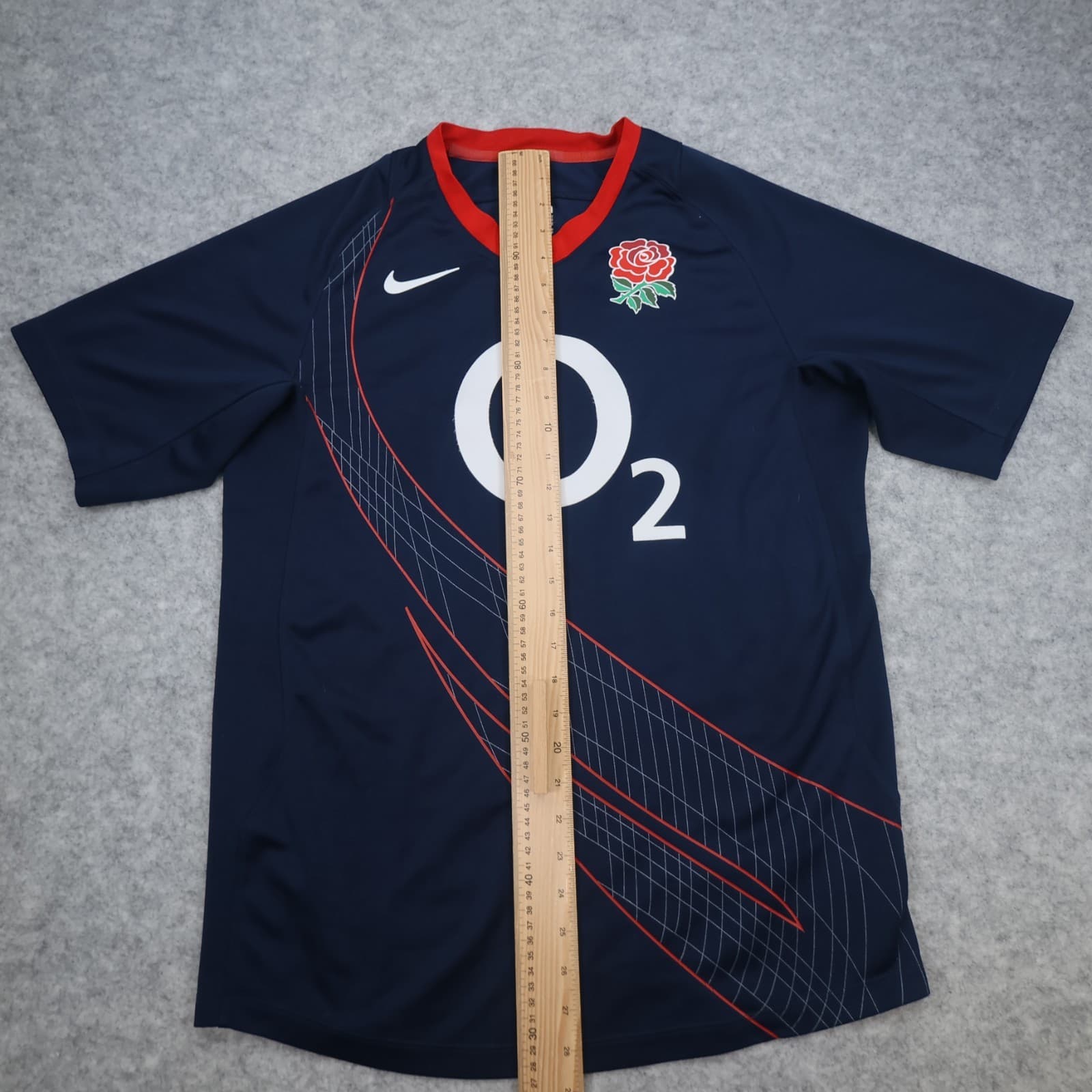 England Rugby Shirt Large Navy Kit 2007 2008 Nike Jersey O2 photo 12