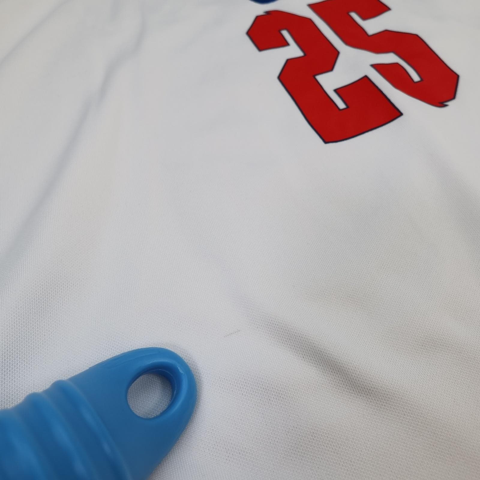 England Home Shirt Mens Medium White 2020 2021 Football Nike Saka 25 Jersey photo 8