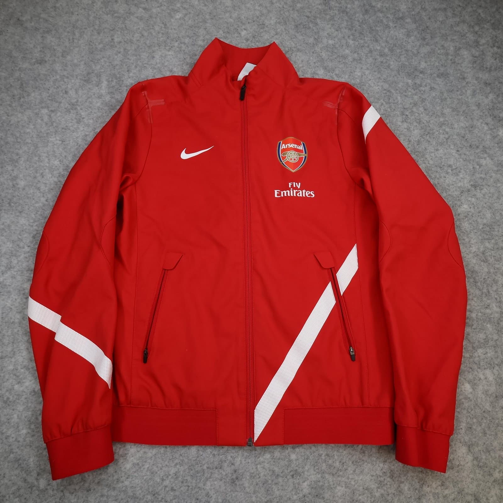Arsenal Jacket Mens Small Red EPL Football Nike Tracksuit Training 2011 2012