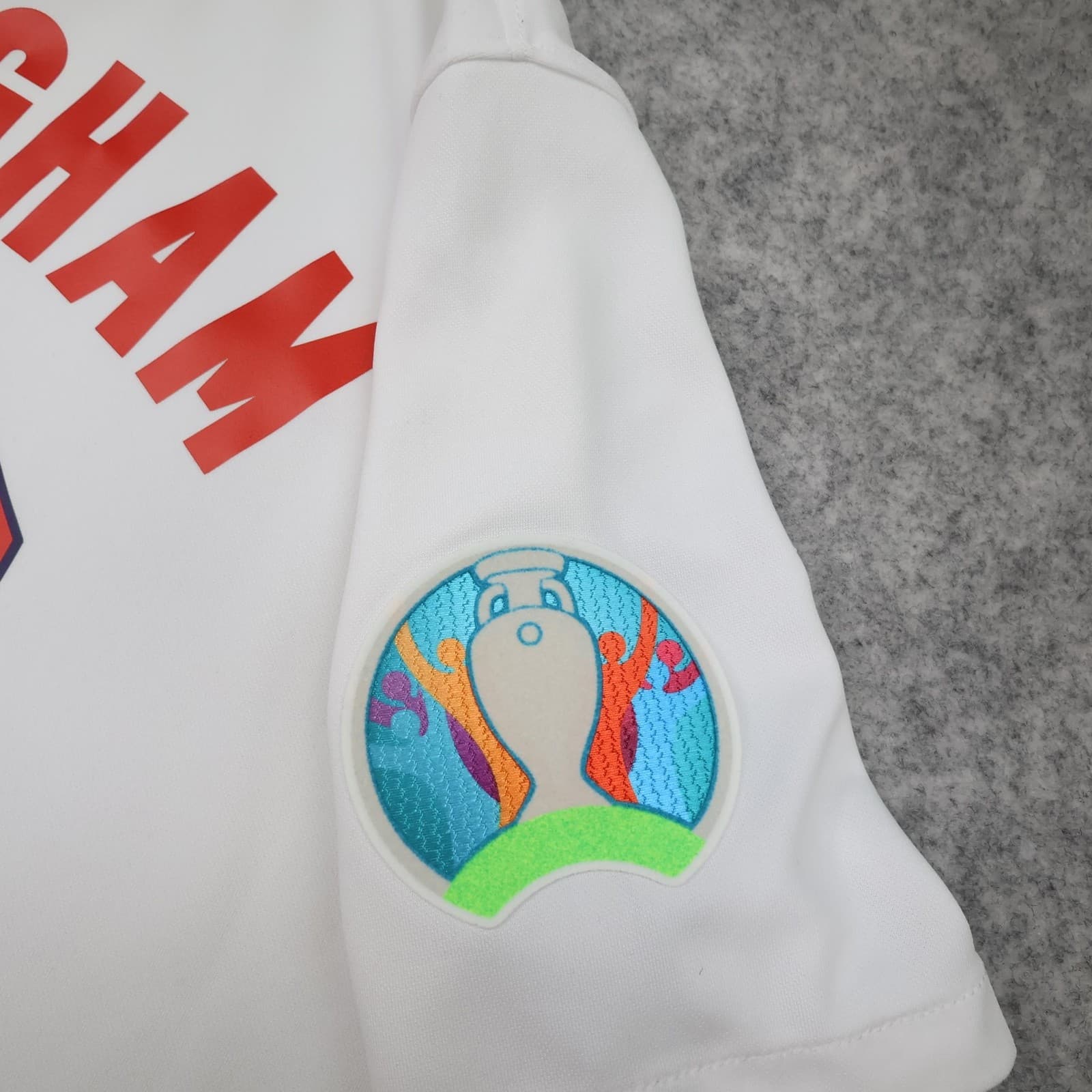 England Home Shirt Mens Large White Euro 2020 2021 Final Nike Bellingham 26 photo 4
