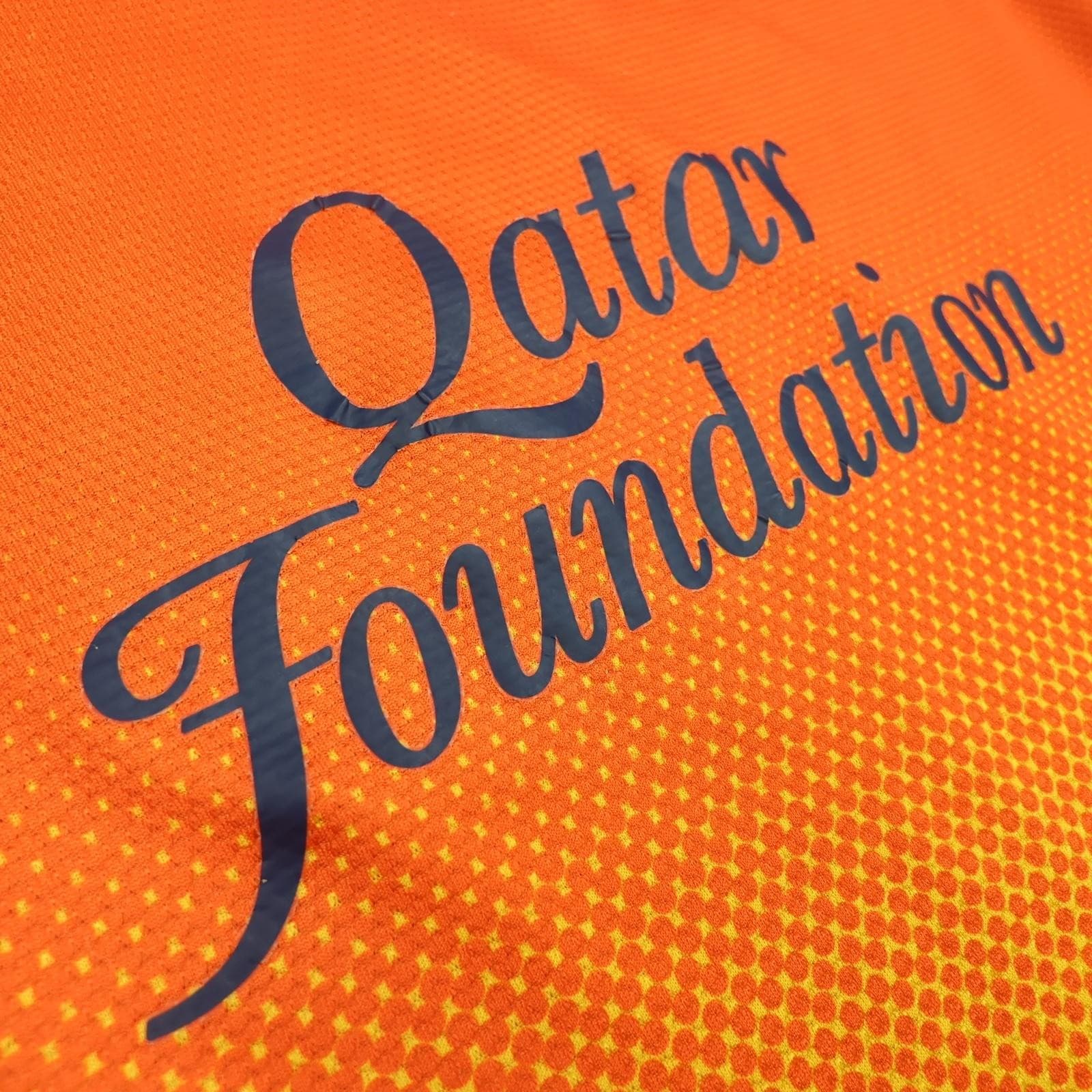 Barcelona Shirt Mens Small Orange Away 2012 2013 Football Nike Qatar Foundation photo 10