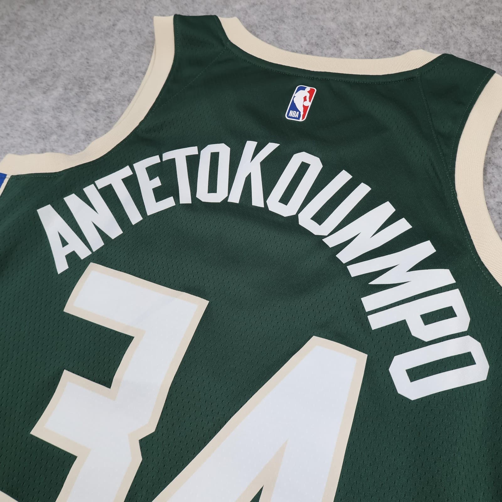Milwaukee Bucks Basketball Jersey Mens Medium Green NBA Nike Antetokounmpo 34 photo 6