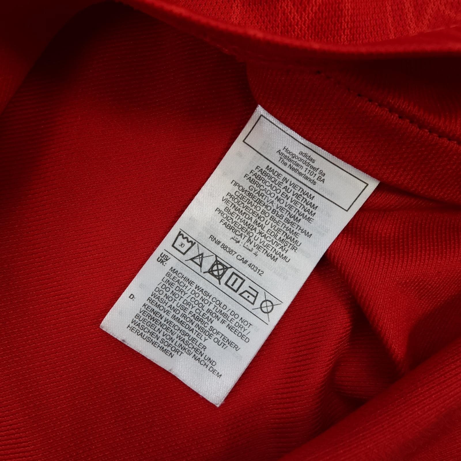 Manchester United Shirt Mens Small Red Home 2023 2024 Football Adidas TeamViewer photo 8