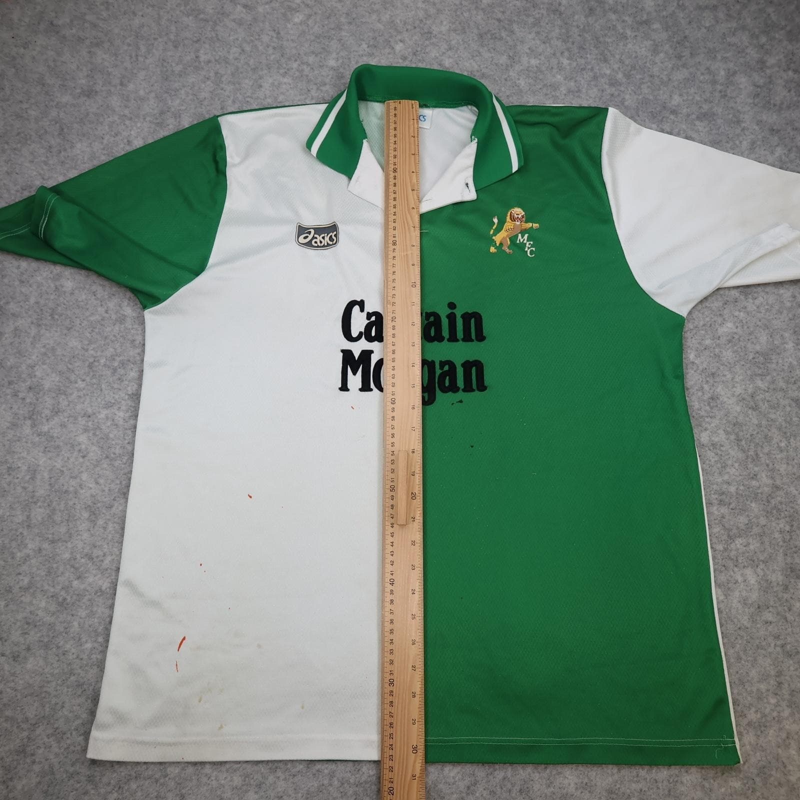 Vintage Millwall Shirt Mens 2XL Away 1995 1996 Asics Captain Morgan Jersey photo 14