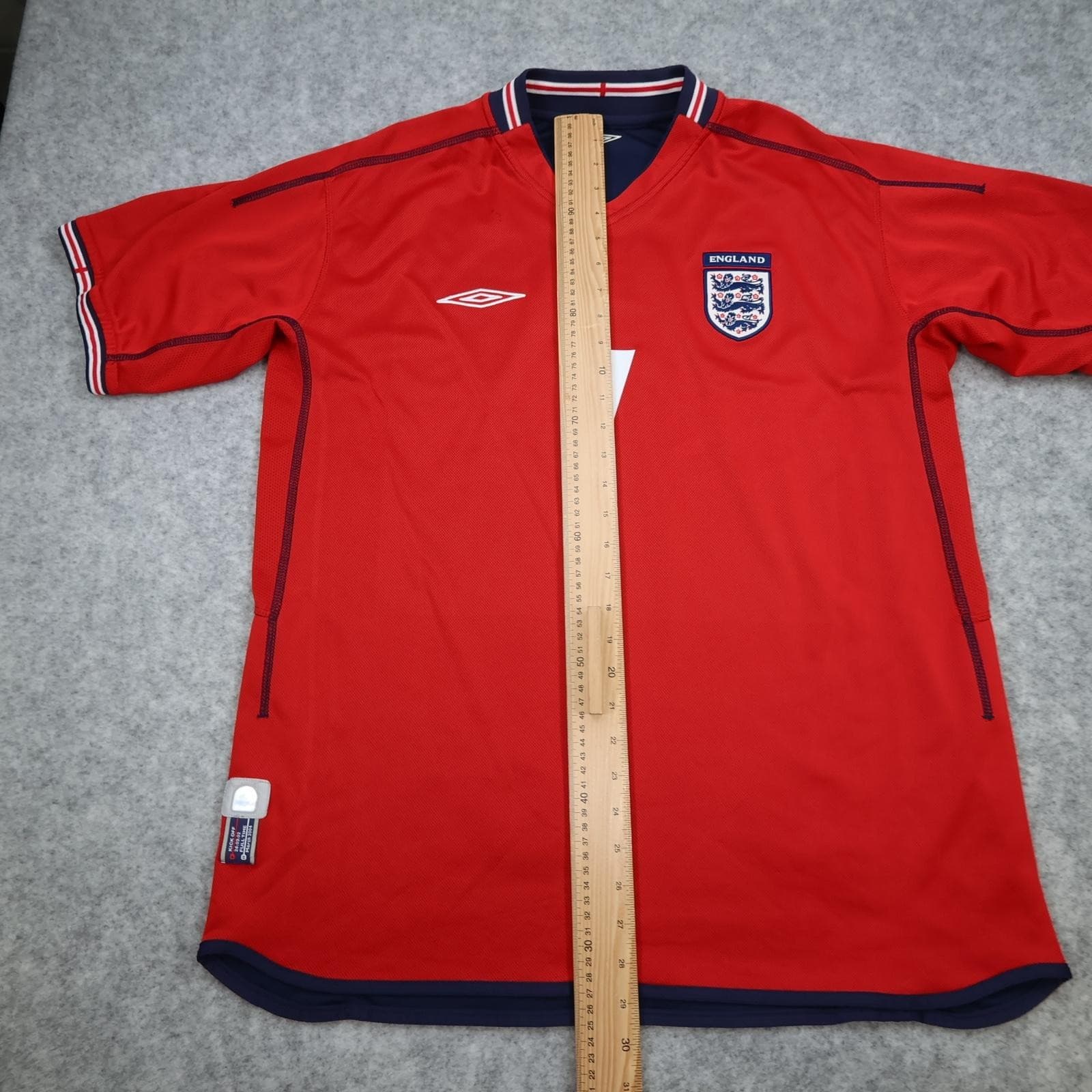 Vintage England Away Shirt Mens Extra Large Red 2002 2004 Umbro Beckham 7 00s photo 11