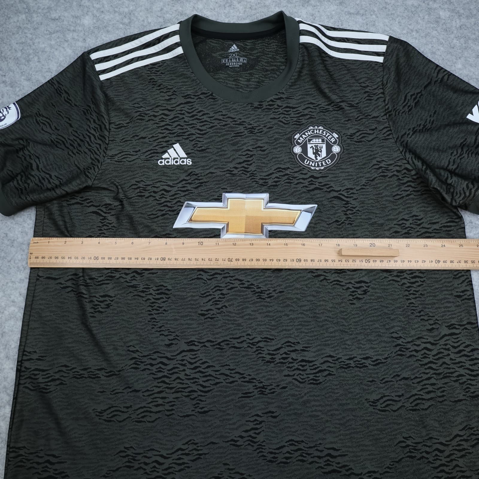 Manchester United Shirt 2XL Green Away Kit 2020 2021 Adidas Soccer Jersey Cavani photo 12