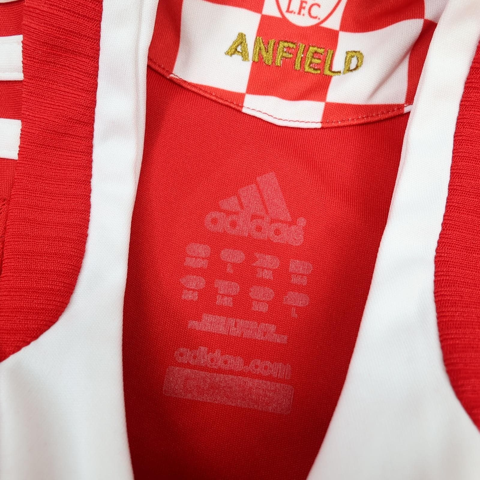 Liverpool Shirt Large Boys Red Home 2008 2010 12-13 Year Adidas Carlsberg Jersey photo 12