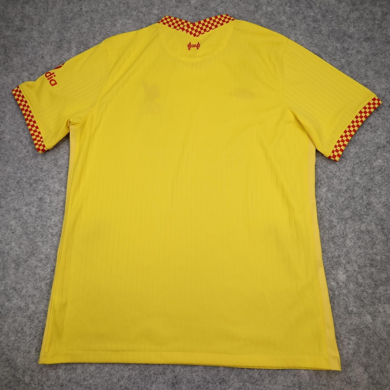Liverpool Away Shirt Mens Large Yellow 3rd 2021 2022 Football Nike Soccer Jersey photo 2