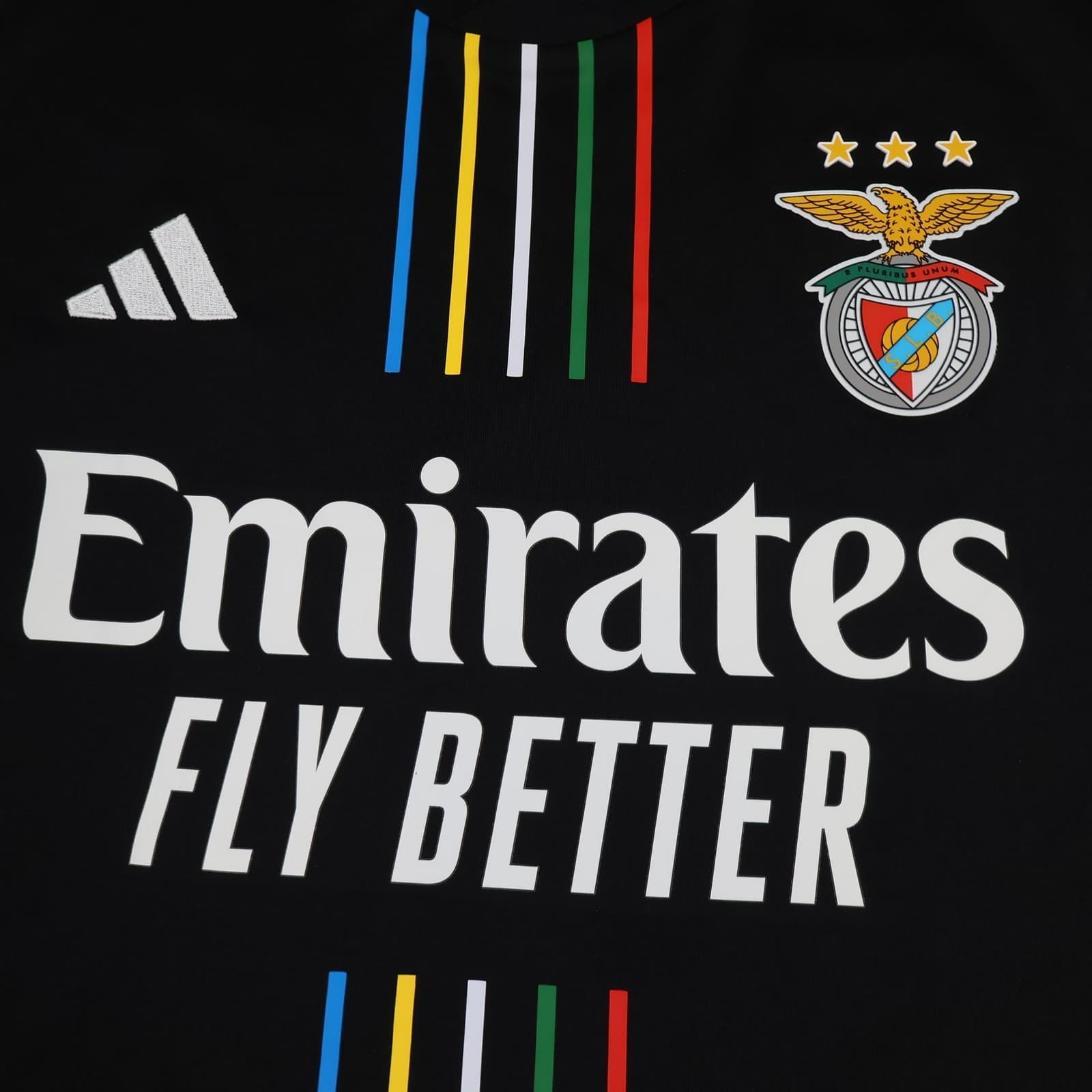 Benfica Shirt Mens 2XL Black 2023 2024 Football Adidas Emirates Jersey 120 Years photo 3