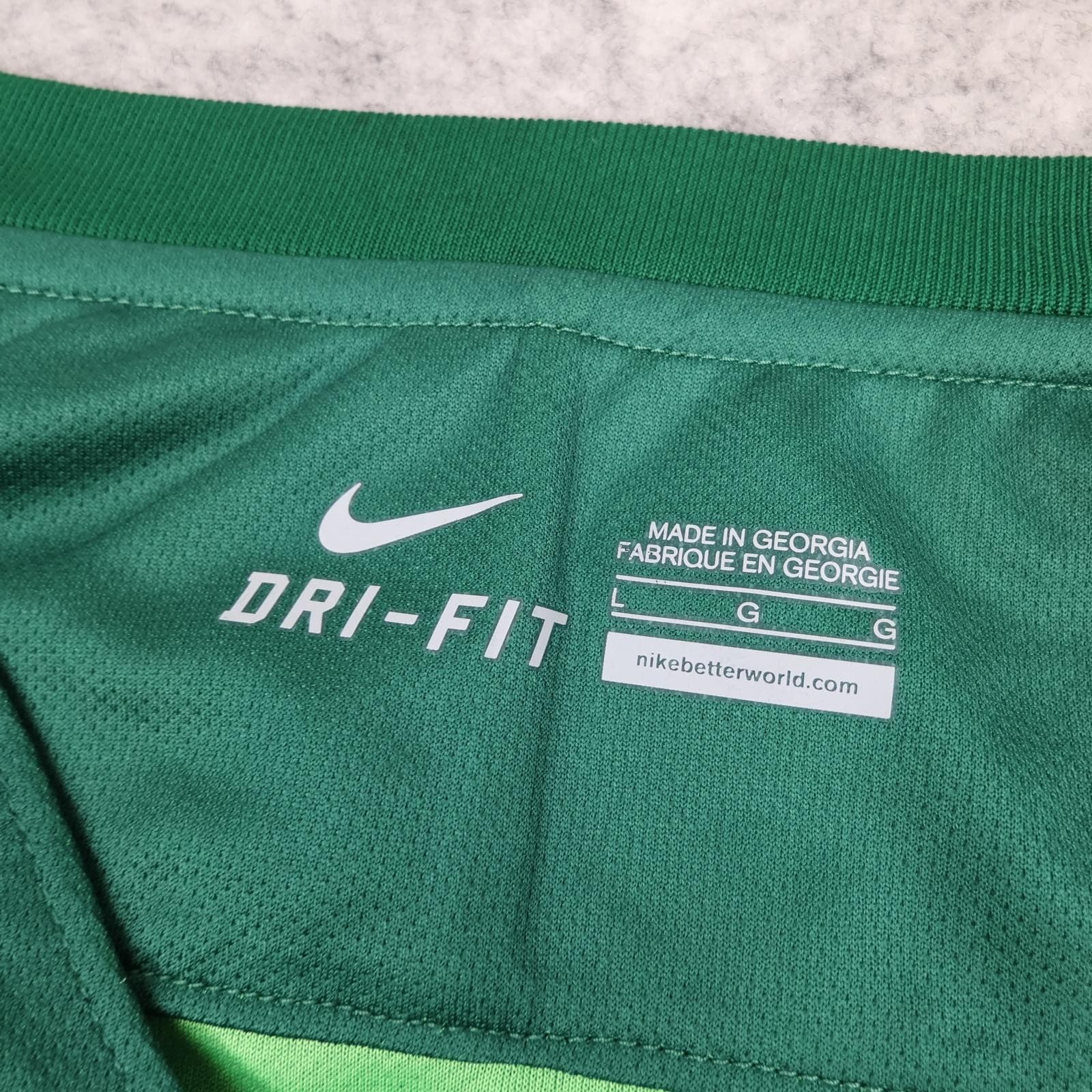 Slovenia Shirt Mens Large Green Away 2016 2017 Football Nike Soccer Jersey photo 5