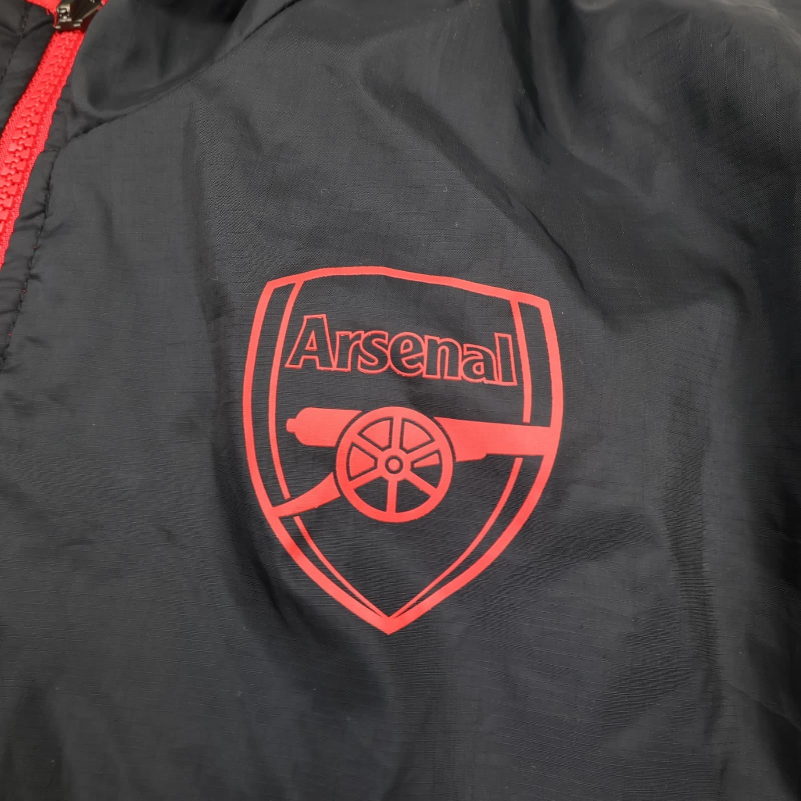 Arsenal Jacket Medium Navy White Red Winter Nike Padded Coat Reversible Puffer photo 9