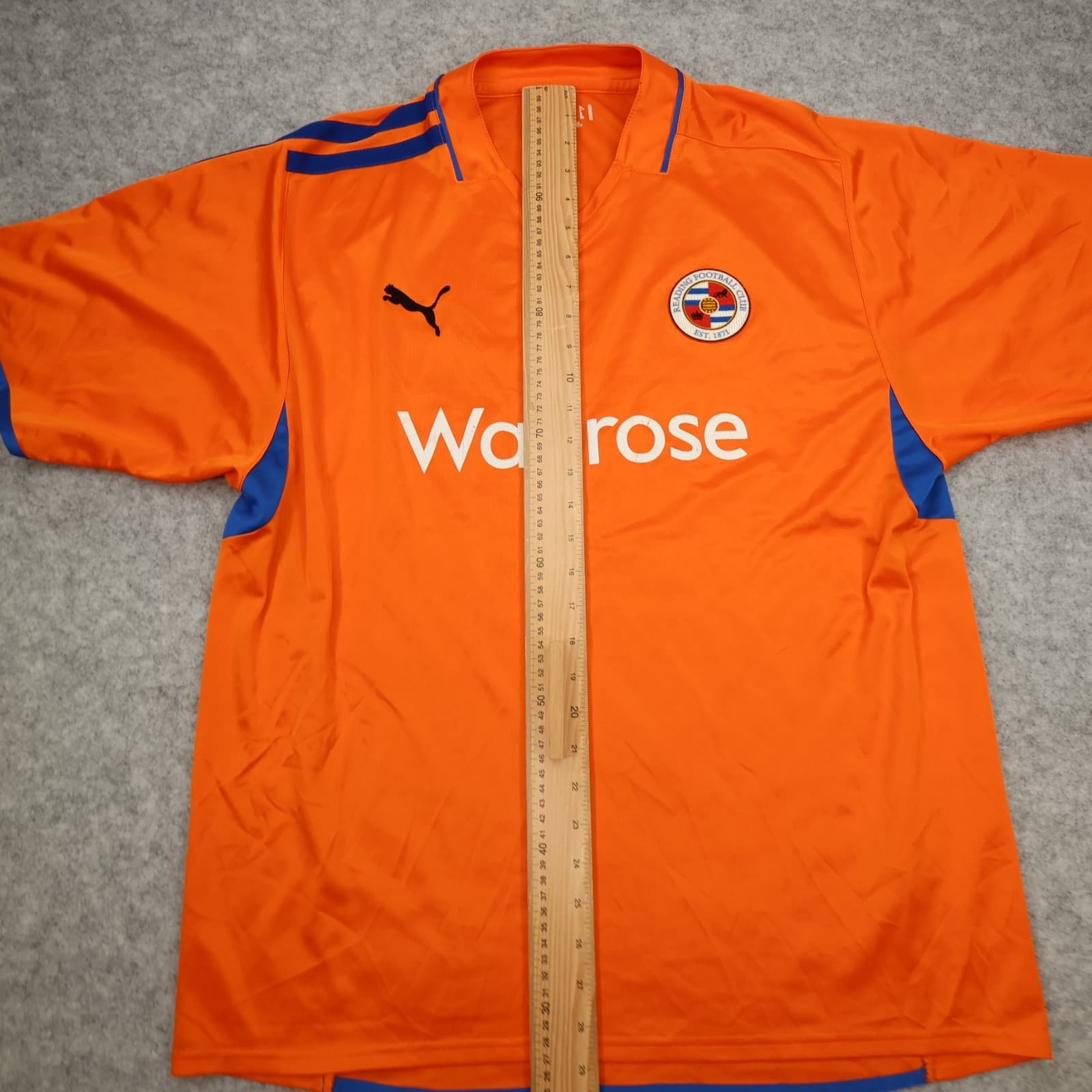 Reading Football Shirt Extra Large Orange Away 2008 2009 Soccer Jersey photo 12