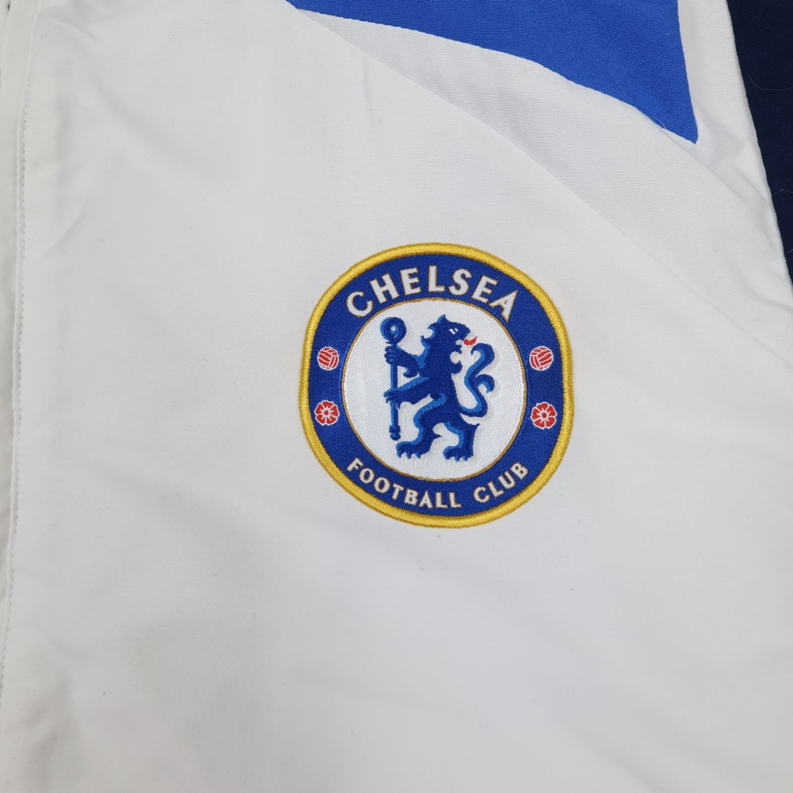 Chelsea Football Jacket Medium White Training Tracksuit Top Zip Adidas 2007 2008 photo 4