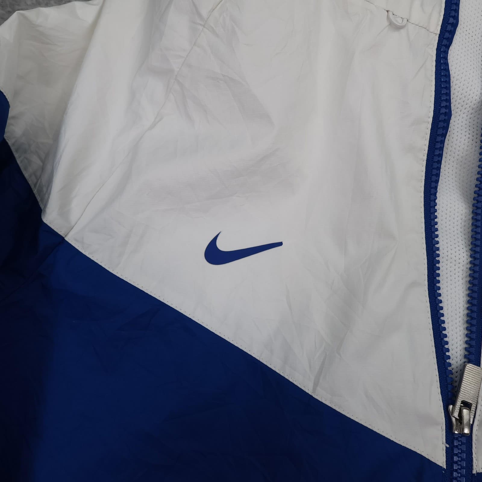 Chelsea FC Jacket Mens Large Blue White 2017 2018 Nike Hooded Rain Full Zip Top photo 3